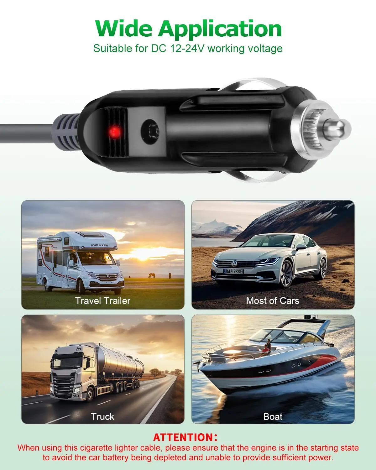 Factory Price Starlink Mini DC Power Cable 12V-24V Car Power Cable with Cigarette Lighter Radio & TV Accessories