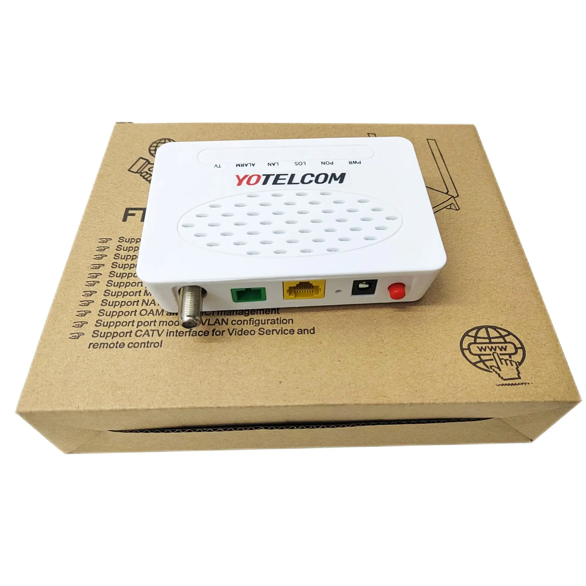 Оригинальный оптоволоконный модем FTTH GEPON ONU, транспортная сеть 1GE +  1CATV ONU RX301T| Alibaba.com