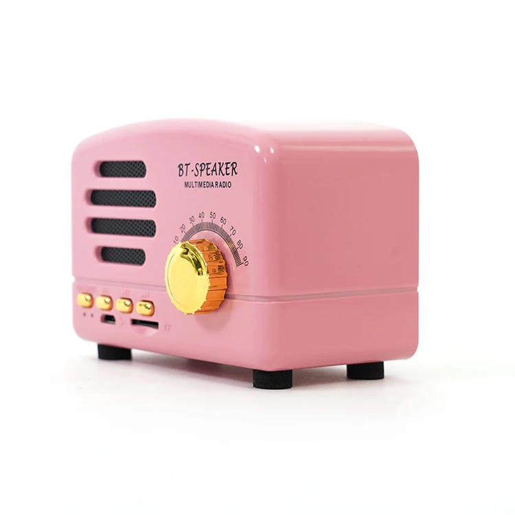 Amazing Design for Old Style Radio Classical Bluetooth Wireless Speaker Colorful Bluetooth Speaker