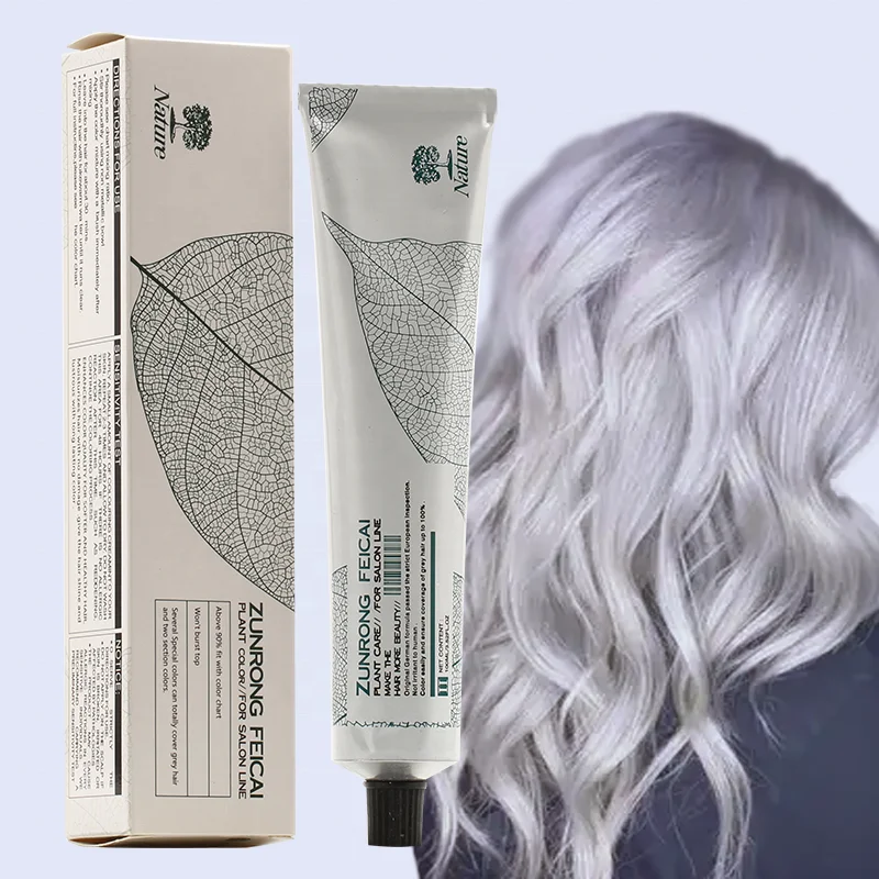 Preț cu ridicata Produse de vânzare fierbinte Blond Gri deschis Argintiu Vopsea de păr permanentă Cremă de culoare Unisex Utilizare profesională în salon