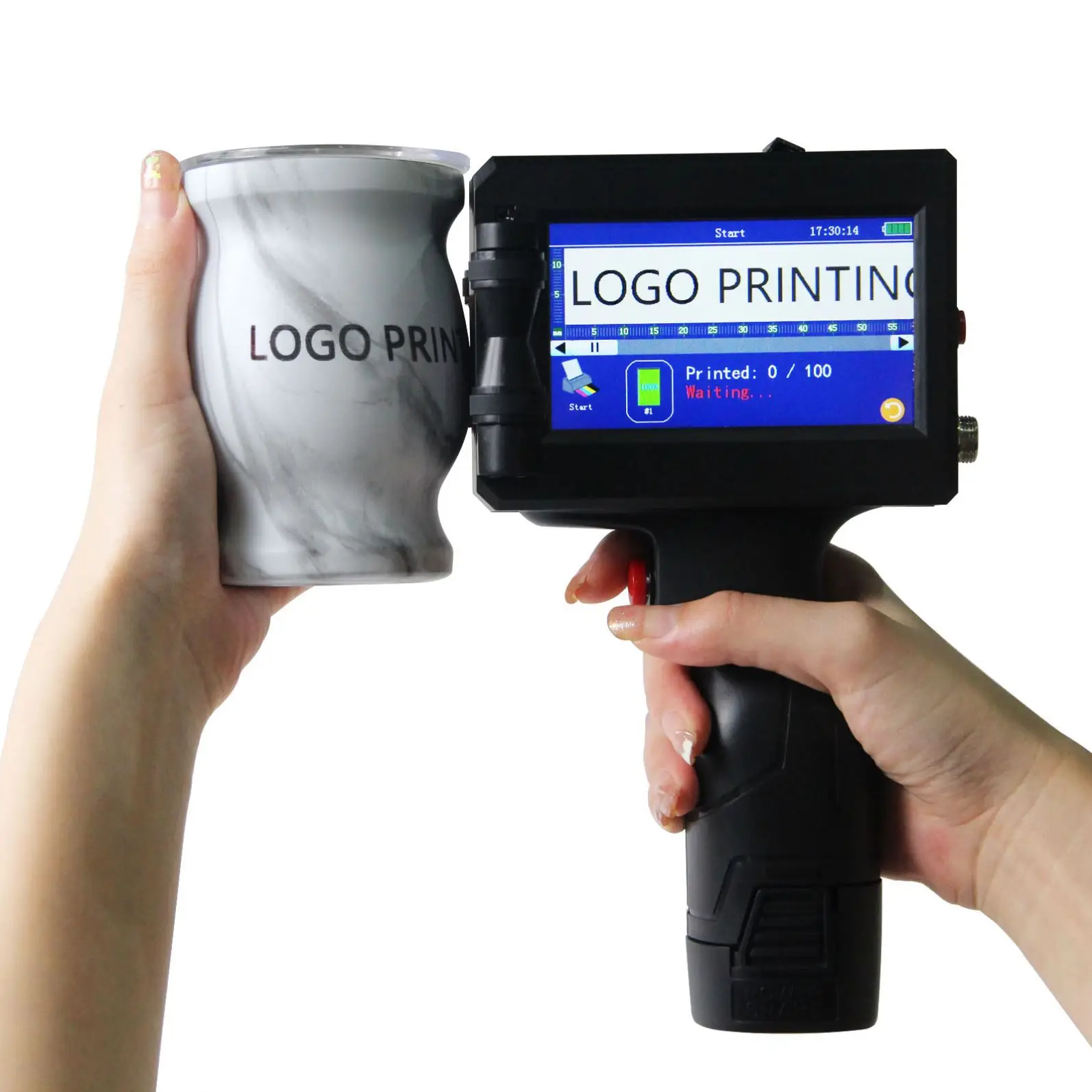 Portable Hand Jet Printer Time Date Handheld Batch Code Printer Inkjet