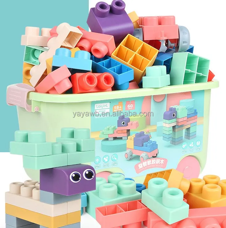 Kids Toys 2021 Silicone Stacking Blocks Educational Baby Stacking Toys
