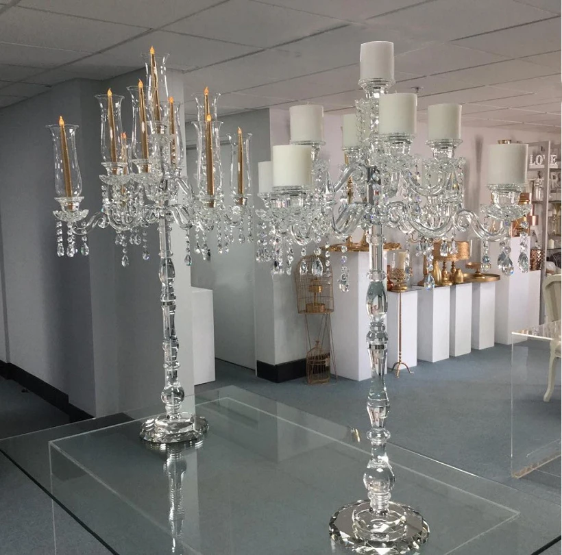 Wedding High Quality Wholesale Tall Crystal Candle Holder With 9 Arms Buy 9 Arm Crystal Candle