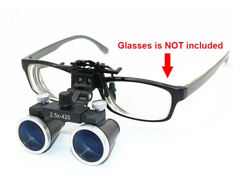 2.5x 3.5x Dental Loupes 320-420 Mm Surgical Dentist Binoculars