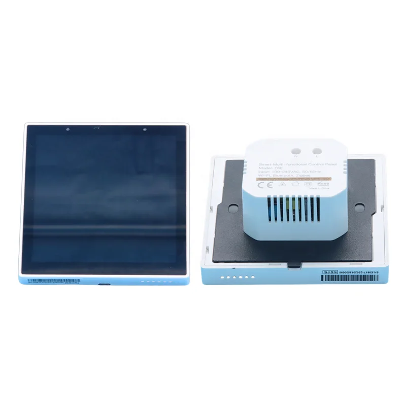 3.5'' Tuya Smart Music Switch Touch Switch 4 Gang Relay Control Panel Wall Switches Timer Smart Home Products Custom System