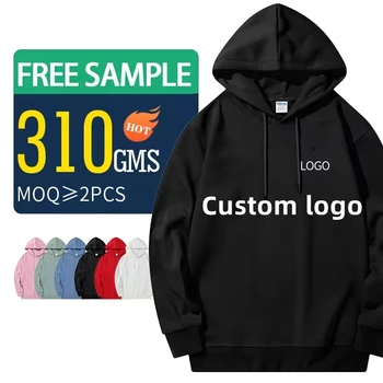 Custom logo 100% cotton men hoodie set fleece jogger clothing blank oversize hoodie unisex pullover men's hoodies