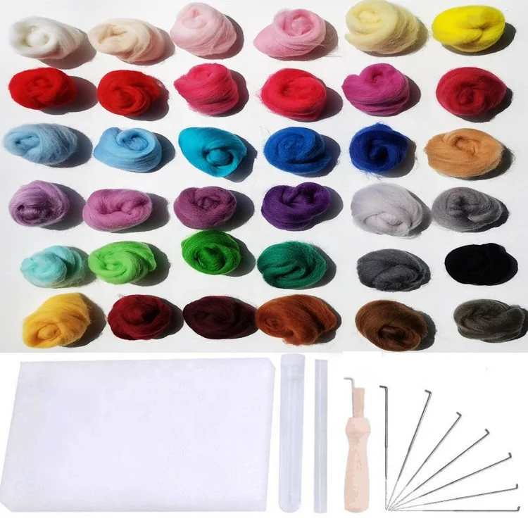 Animal Wool Needle Felt Handwork Craft Supplies Shiba Inu Doll Toy DIY Wool Needle Felting Kit for Beginners