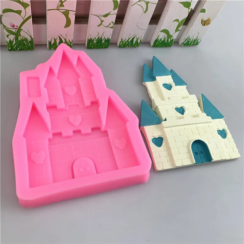 Princess Castle Fondant Chocolate Silicone Mold Cake Decoration Castle