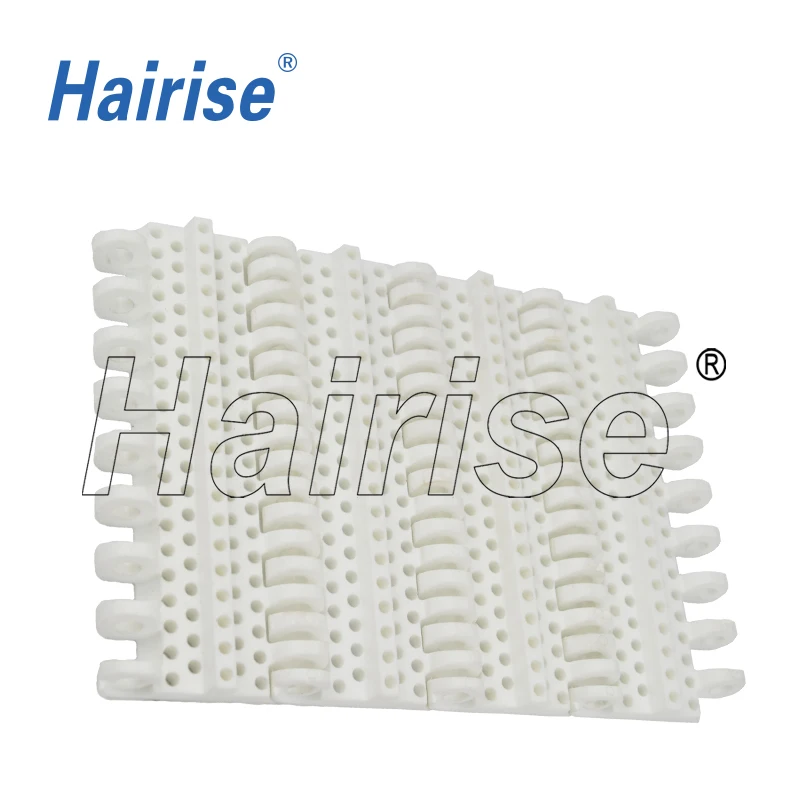 New Design Customized Belt Conveyor with PP POM Material Har800 Series Perforated Flat Top Modular Belt in Good Quality