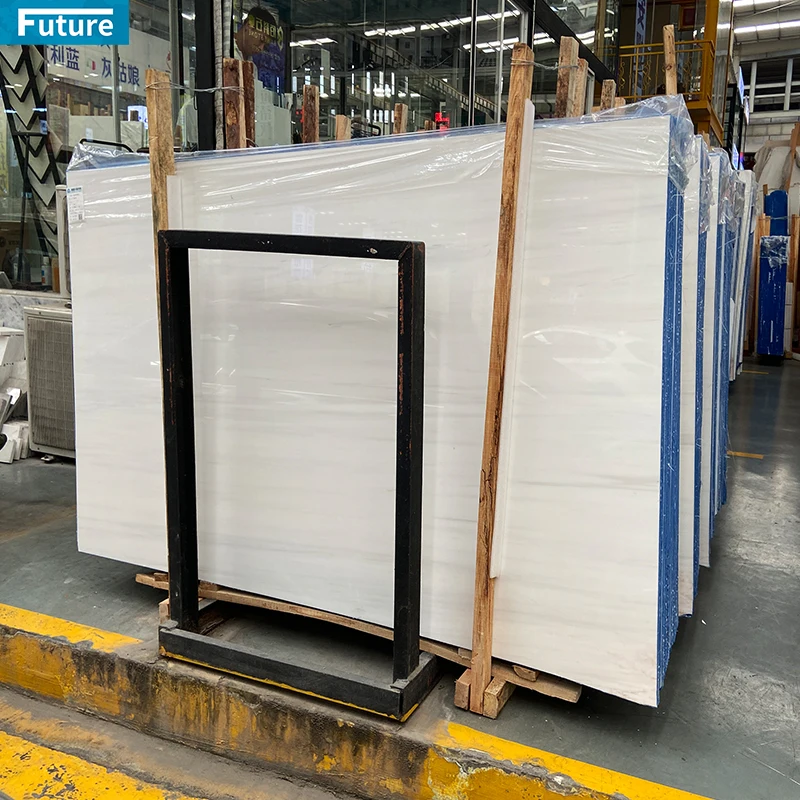 Natural Stone Star White Marble Cut to Size Water-jet Marble Slabs for Villa Bathroom Livingroom Wall Panel Marble Mosaic Tile