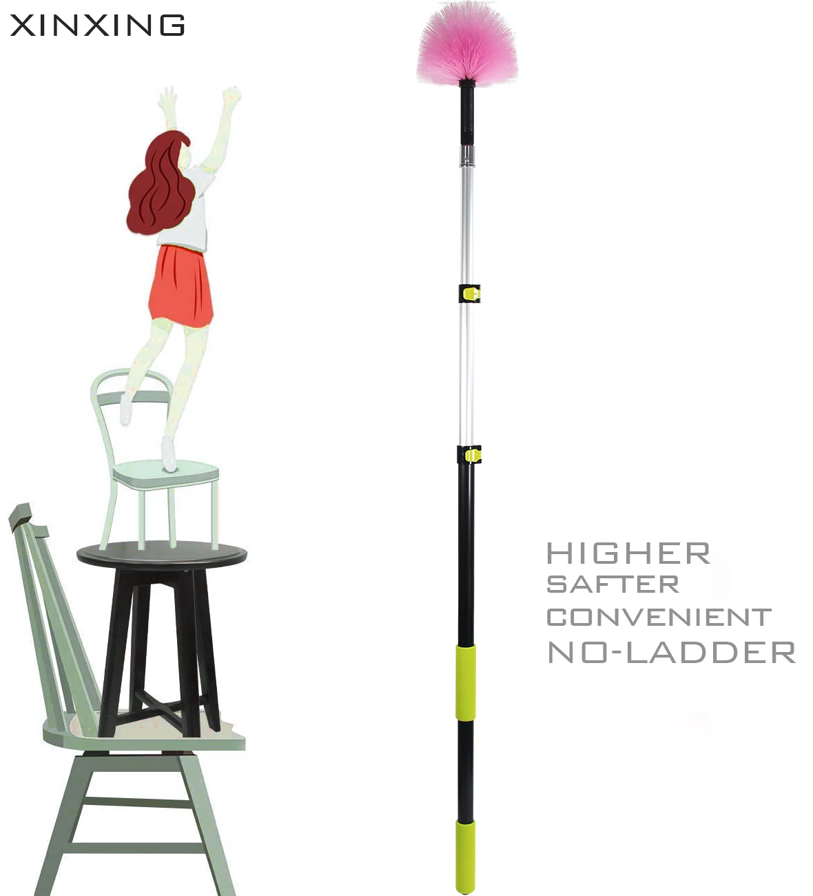 Уличная щетка для пыли Xinxing Cobweb с удлинителем 12/18/20/24/30 футов наружного дома китайского завода