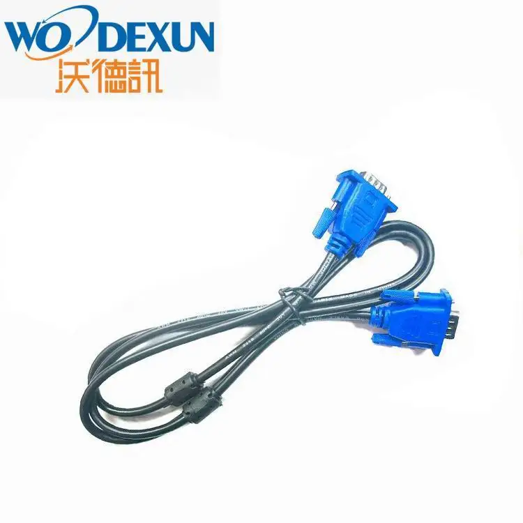 Nickledplated Blue Male To Male Custom 32 Vga Cable For Monitor To