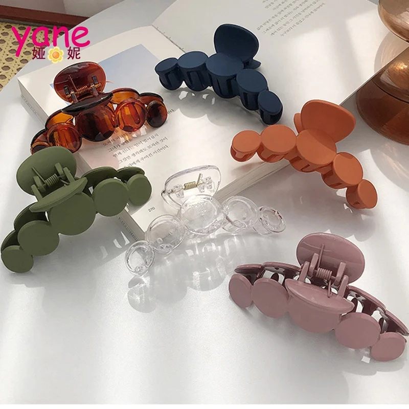 Simple Claw Clip Circle Round Shape Hair Claw Factory Price Plastic Hair Accessories