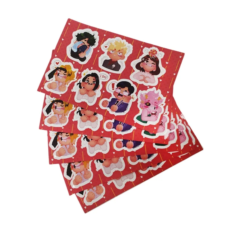 Размер A6 бумажная наклейка матовая клейкая печать виниловая Водонепроницаемая этикетка пользовательская kiss