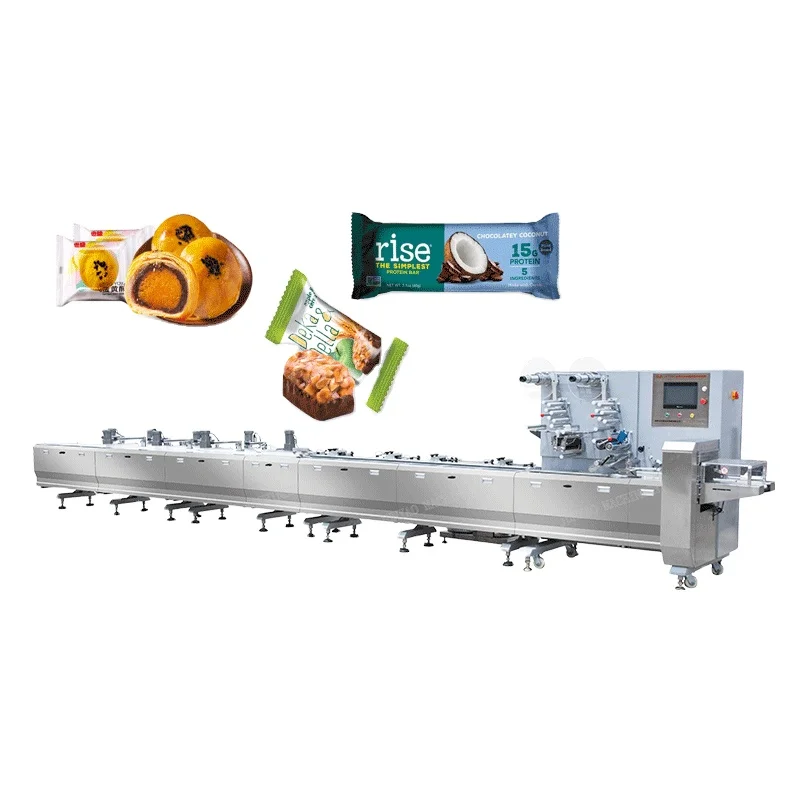 Automatic Feed Chocolate Packaging Machine High Speed Chocolate Bar Pillow Packing Machine