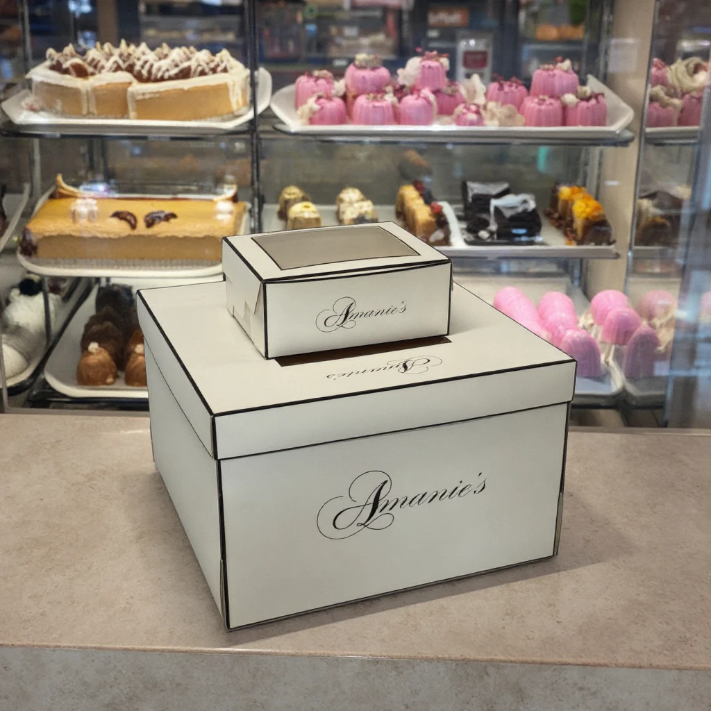 Factory Direct Custom White 15 X 15 X 5 Inch with Window Birthday Wedding Cake Paper Packaging Box