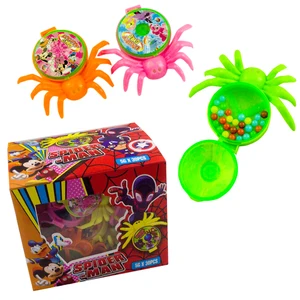 Hot-selling Cheap Plastic Funny Cartoon Spider Toy with Candy