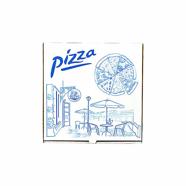 Full printing customized pizza boxes corrugated box take out pizza boxes