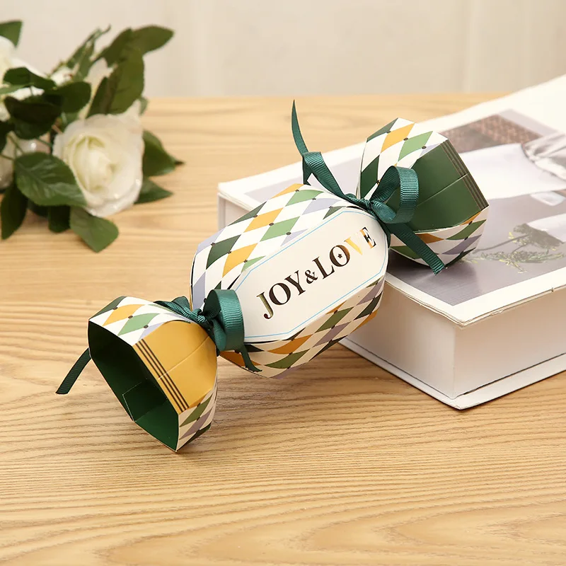 Multiple Colors Personalized Handmade Gift Candy Shape Wholesale Box Crackers Christmas