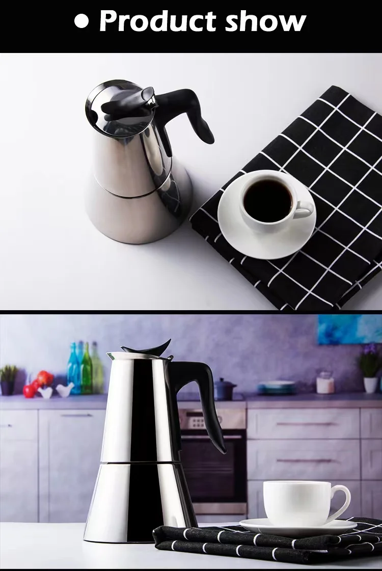 New Product Electric Moka Coffee Pot 304 Stainless Steel Tea Flask ...