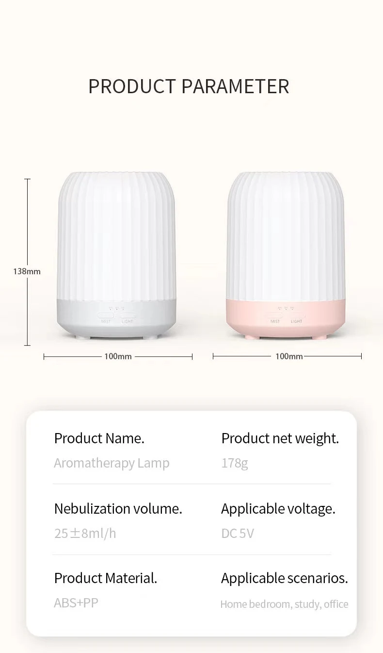 H2o Travel Humidifier Rain Cloud Humidifier Water Drop Essential Oil Diffuser Humidifier With Ce