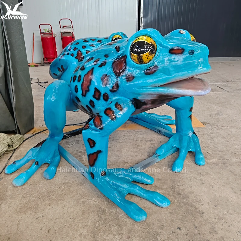 Realistische Animatronic-Froschfigur, wasserdicht, simuliertes Zoo-Tiermodell für öffentliche Spielhäuser und Abenteuerparks – Themen-Tierpark