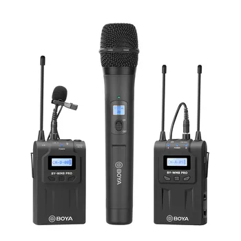 BOYA BY-WM8 PRO-K1-K4 UHF Collar Mic Lavalier Portable Mini Wireless Microphone for News Reporter Camera Smartphone detail image