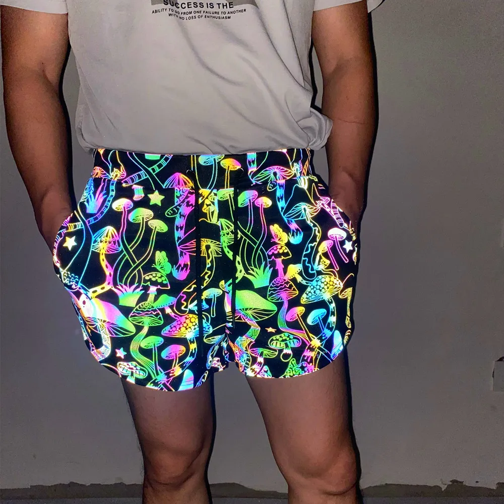 Zebra Skin Patterns Evening Vision Reflective Iridescent Jogger Trunks ...