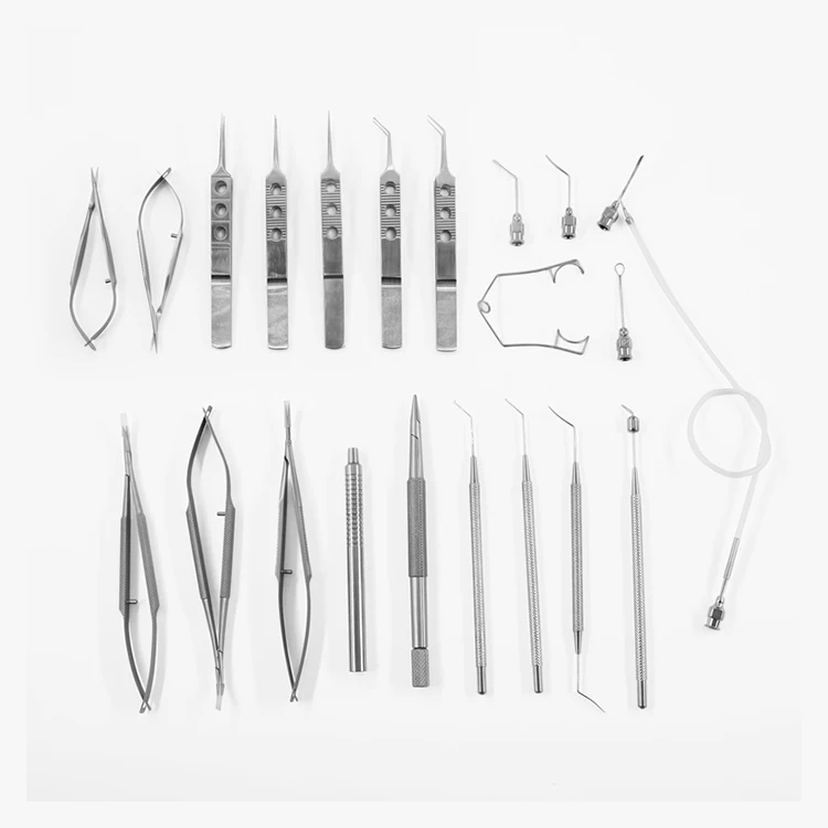 High-quality 21-Piece Titanium Cataract Eye Surgery Kit