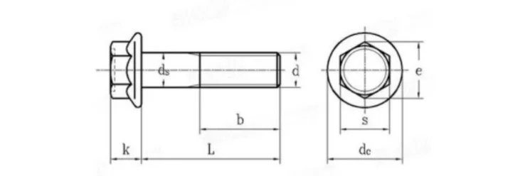 product professional wholesale m16 carbon steel 88 flange bolts with hexagonal flange din standard-59