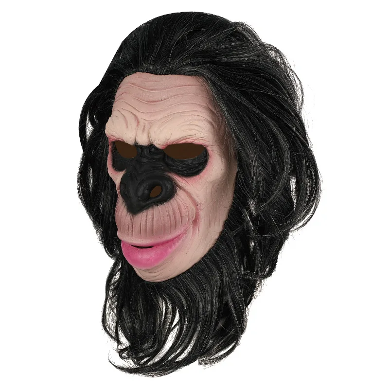 Gruselige Tier-Halbgesichtsmaske – Für Halloween, Cosplay & Karneval – Atmungsaktiv & Verstellbar, Einheitsgröße