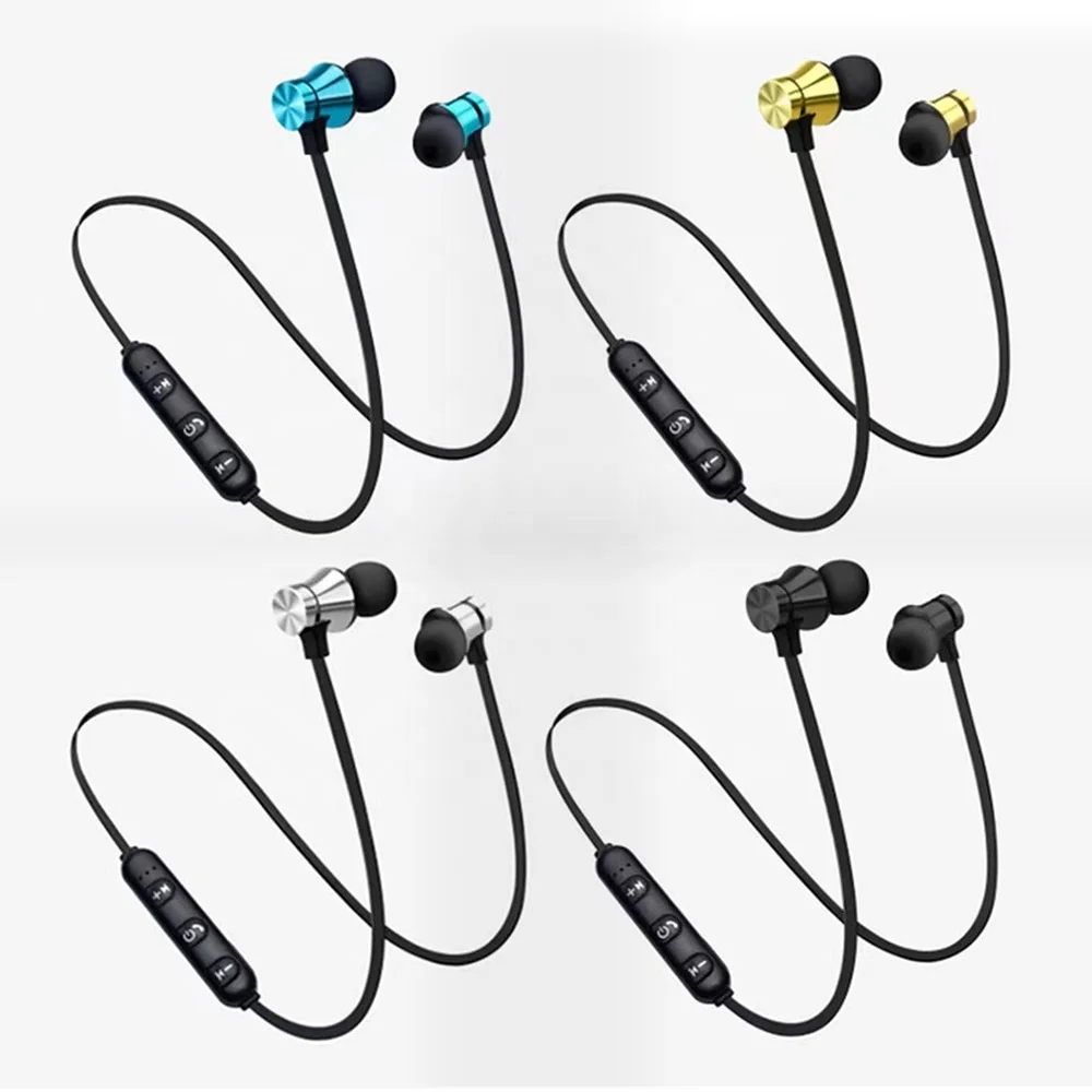 2024 New Portable Sport Magnetic Wireless Earphone In-Ear Neck Hanging Headphones Hand Free Running Stereo Magnetic Headset