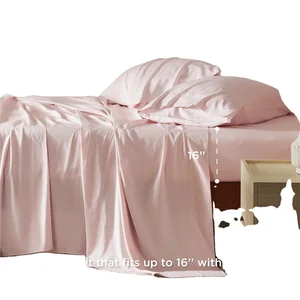 OEKO-TEX Silky Soft Breathable 100% Bamboo Sheets Deep Pocket Bedding Sheets