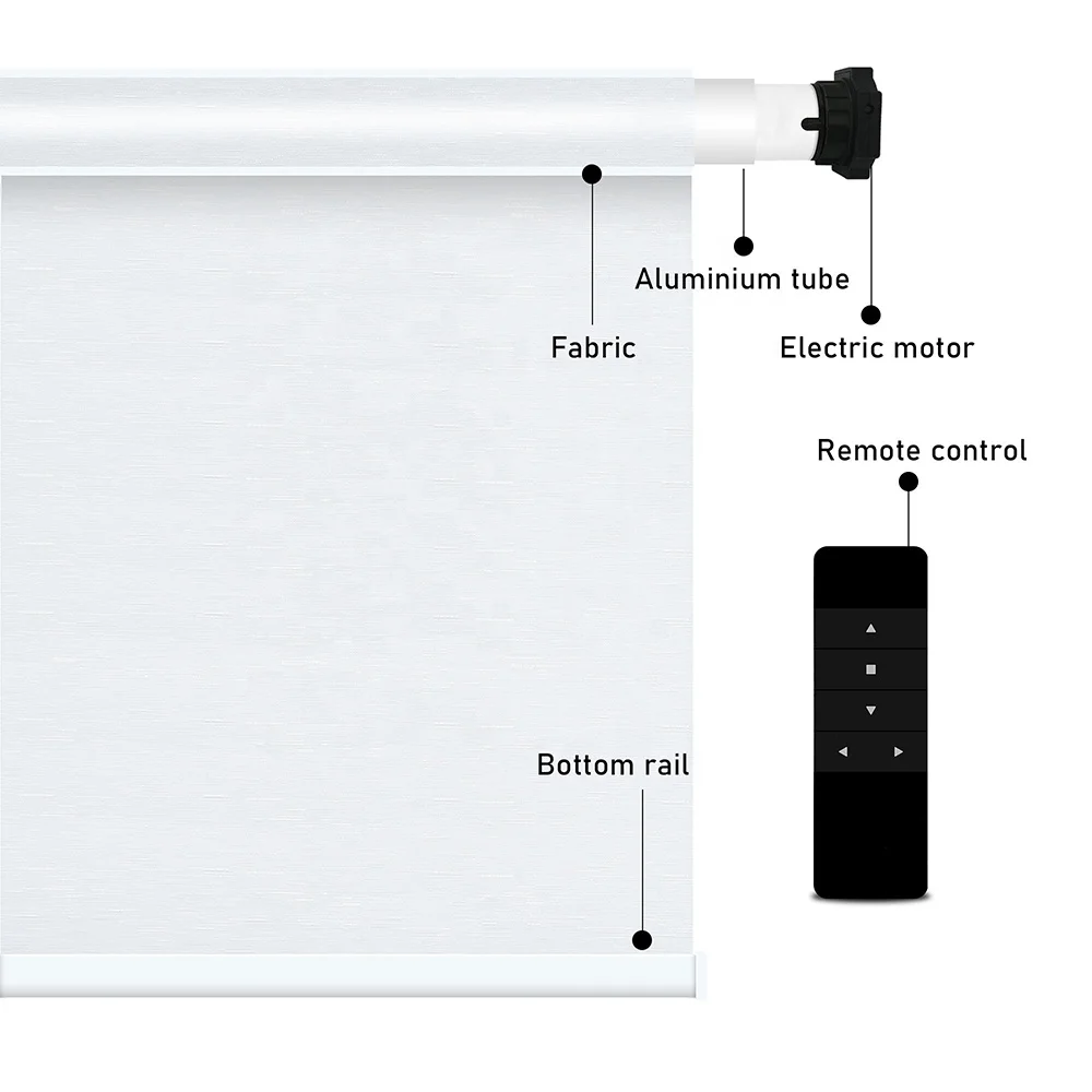 High Quality Polyester Fiber Plain Colorfast Waterproof UV Proof Blackout Roller Blind Fabric for Window Made in China