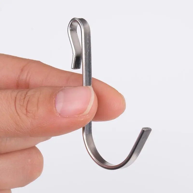 304 stainless steel novelty hooks Household kitchen bathroom novelty hooks flat steel shelving bedroom accessories supplier