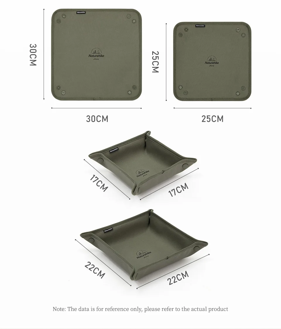 Naturehike Outdoor Camping Snap Foldable Storage Tray Collapsible