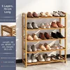 Brown-Five-tier 70cm strip shoe rack