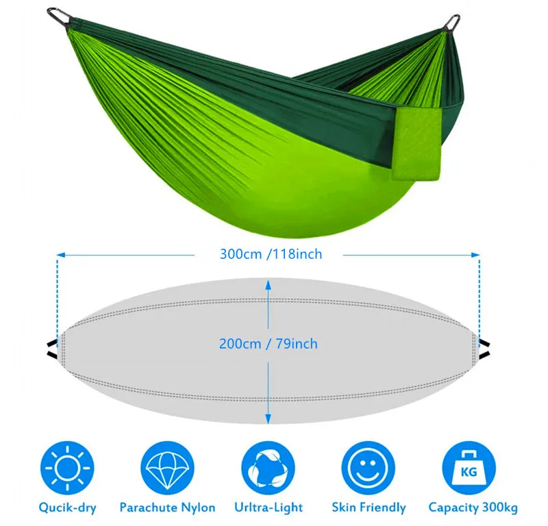 Bilink Hot Selling Outdoor Leisure Double 2 Person Cotton Hammocks