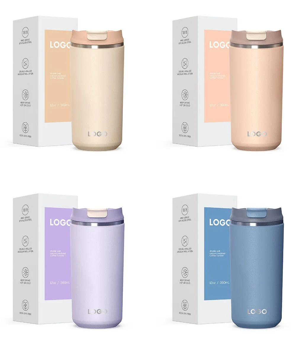 FX Factory 360ml 480ml Double Walled Insulated Tumbler BPA Free Flask ...