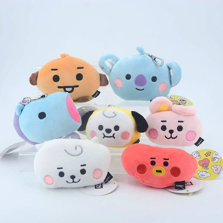 Hot Selling Bts Series Plush Keychain Toys Tata Rj Koya Stuffed Animal ...