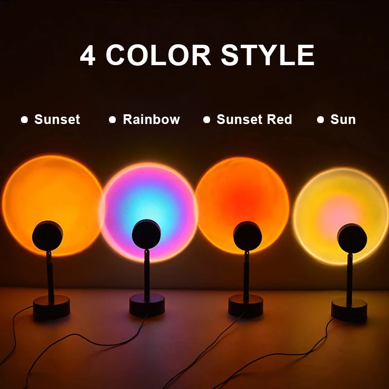 rainbow sunset projector