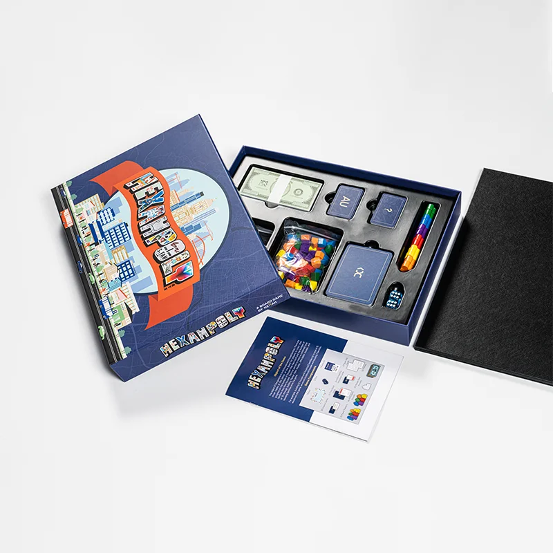 Hot Selling Wholesale Paper or Plastic Piece Custom Printing Hexahpoly Board Game for Adults manufacture