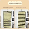 Beige à bords noirs, 48 compartiments