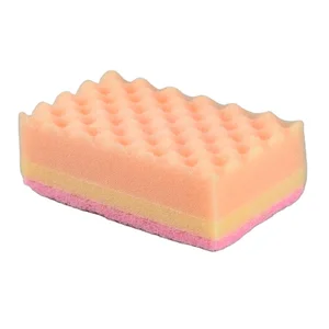 Cost Price Popular Kitchen Household Cleaning Sponge Customize Shape Wholesale Price Sponge with Scouring Pad for Washing