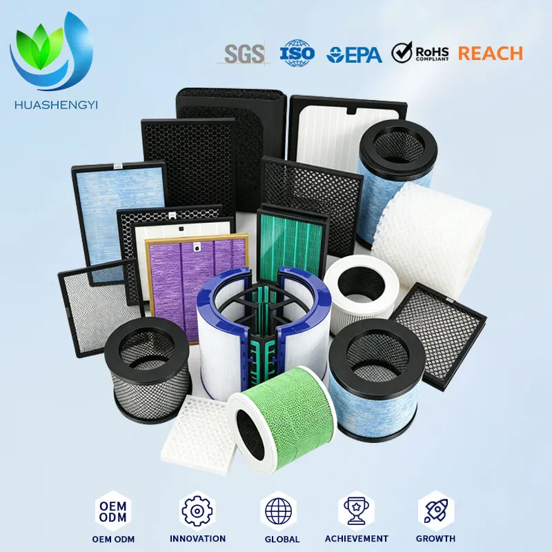 Proizvođač Pružni panel HEPA filter H11-H14 99,97% Filter za zamjenu aktivnog ugljika Filter za pročišćavanje zraka Filter za kućanstvo
