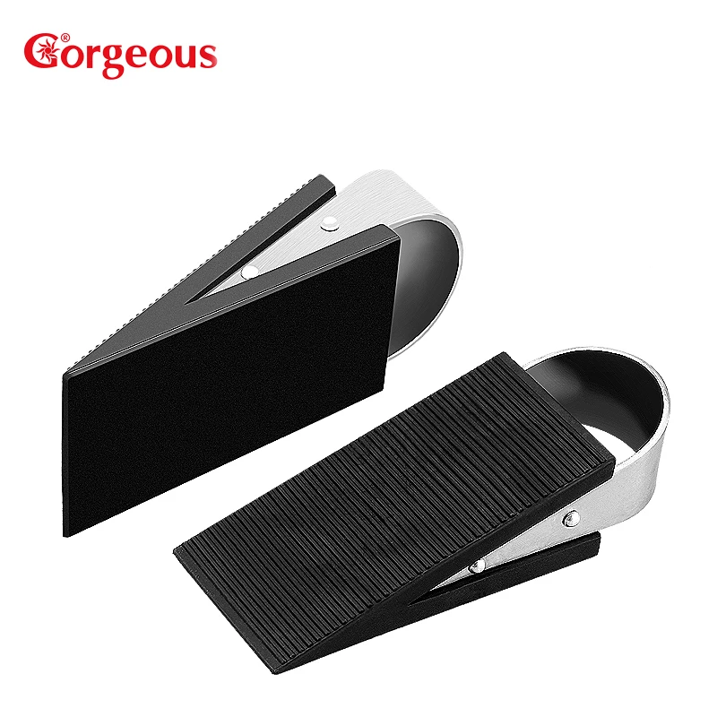Gorgeous removable rubber door stopper  silicone  door wedge stopper