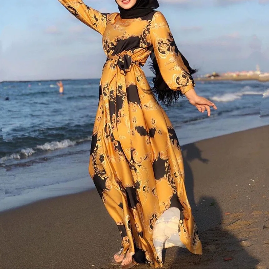 muslim beach dress Arabic Abaya Eid Special Dresses For Women Cloth New Female Clothes Styles Woman 2023 Muslim Spring Selects UV protection Size:Custom Size ( Special instructions for seller ) NBD Emily Mini Dress