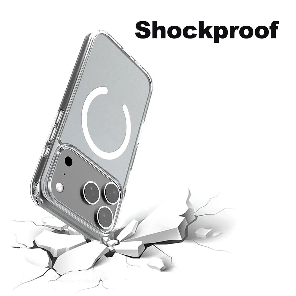 product laudtec clear back phone cases magnetic charging shockproof lightweight customized logo for iphone 17 air 16 pro max sjk1062-6
