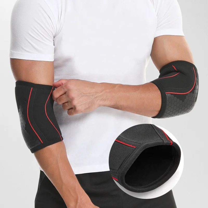 7mm SCR Neoprene Weightlifting Powerlifting Compression Elbow Support Sleeve