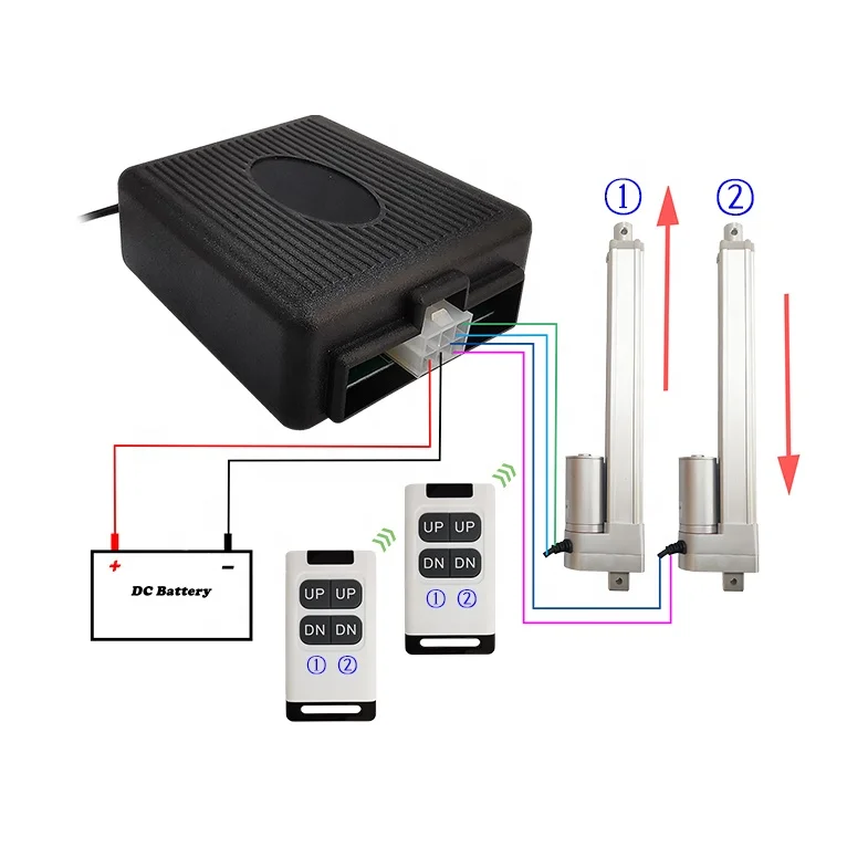 Wireless Remote Switch DC 12V 24V 36V 48V New 2 Channel Multi-Function  Remote Control Switch, 433Mhz Transmitter with Receiver Use for Electric  Doors